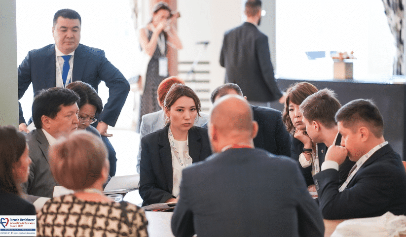Photography taken during discussions at the French Healthcare Business & Innovation Forum 2023