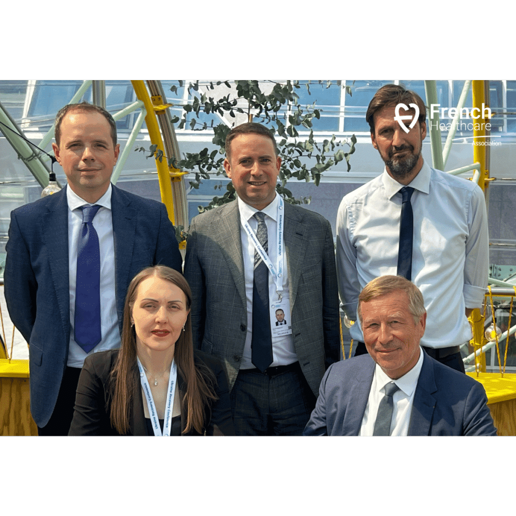 Photographie de la délégation french healthcare association en Ukraine en juin 2023. 